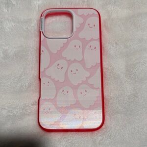 Pink Ghost Pattern Phone Case - Popsocket